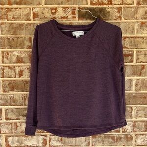 Live Love Lounge Karen Neuburger Purple Raglan Long Sleeved XL Top